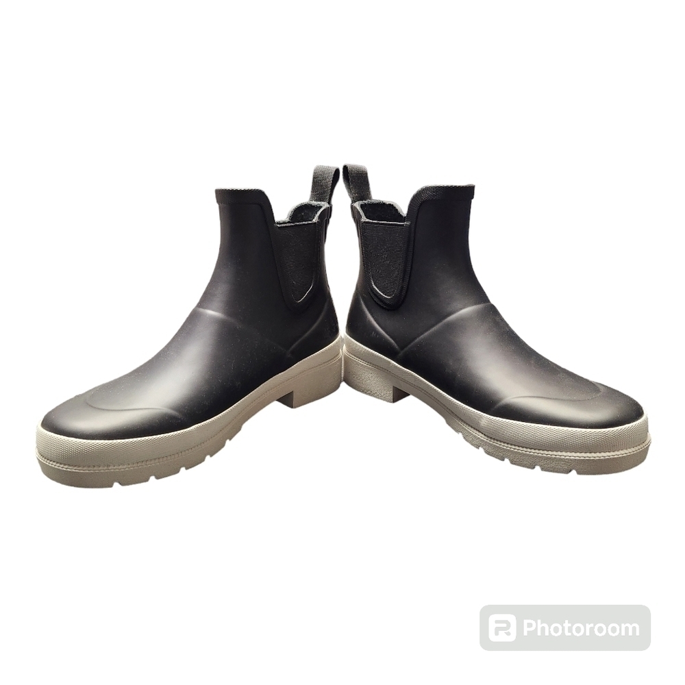 TRETORN Womens Lina 3 Rain Boots Sz. 6 Black and White Rain Weather